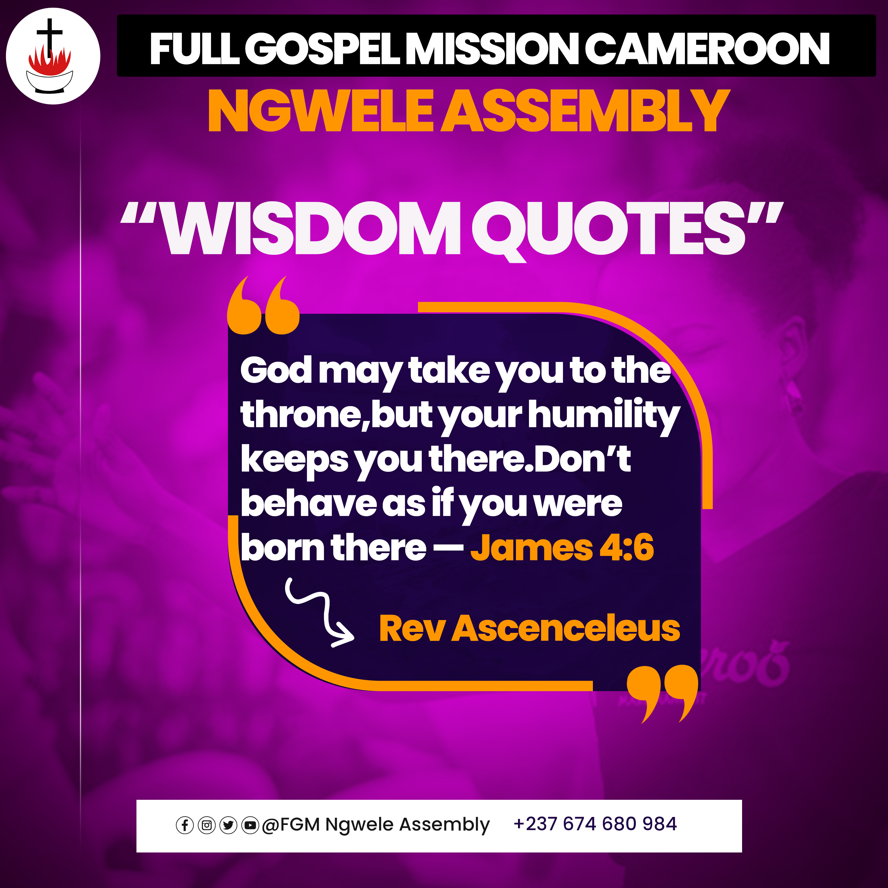 Social media quote card